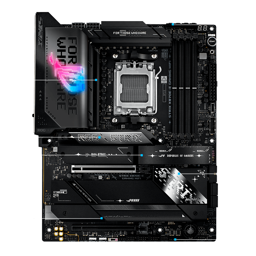 ASUS ROG Strix X870E-E Gaming WiFi — Tarjeta Madre AM5 X870E WiFi 7 Premium