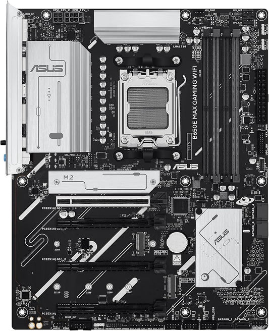 ASUS B650E MAX Gaming WiFi — Tarjeta Madre AM5 ATX PCIe 5.0 WiFi 6E