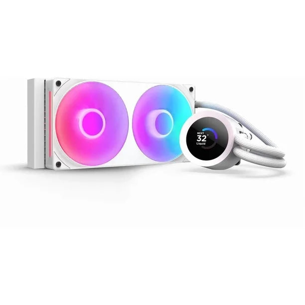 NZXT Kraken 240 RGB Blanco — AIO 240mm AM5 LGA1851 Pantalla LCD